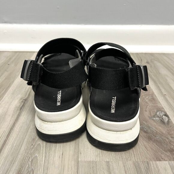 Merrell Sandals Women’s 9 Alpine Black Cushioned Strappy Backstrap - Picture 4 of 7